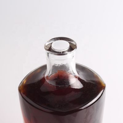 Whisky Sealing Type Cork 750ml/1000ml Transparent Glass Bottle for Champagne