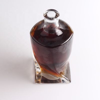 Whisky Sealing Type Cork 750ml/1000ml Transparent Glass Bottle for Champagne