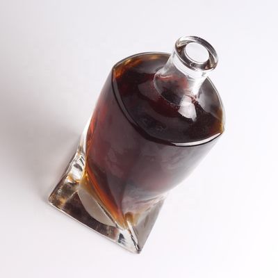 Whisky Sealing Type Cork 750ml/1000ml Transparent Glass Bottle for Champagne