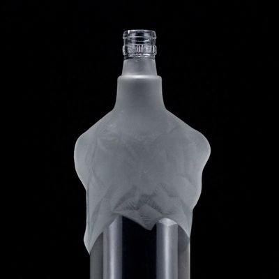 500ml 700ml 750ml Transparent Flint Glass Bottle for Champagne Gin Rum Unique Design
