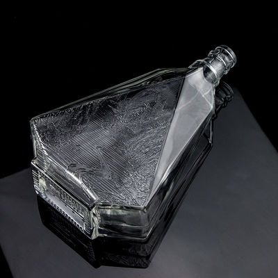 Thick Bottom Clear Flint Glass Bottle for Gin Whisky Rum Tequila and Brandy 2022 Design