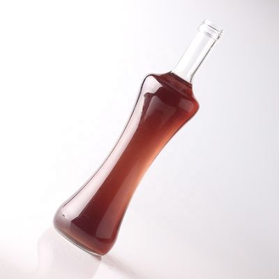 500ml 750ml 1000ml Glass Bottle for Tequila Customized Transparent Body Material