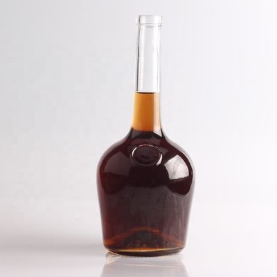 Customized Long Neck Thick Bottom Flint Glass Bottles for Vodka Gin Rum Champagne
