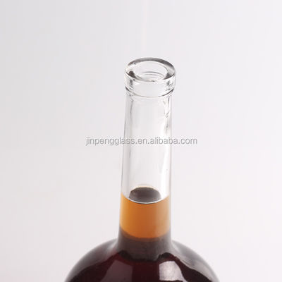 Customized Long Neck Thick Bottom Flint Glass Bottles for Vodka Gin Rum Champagne