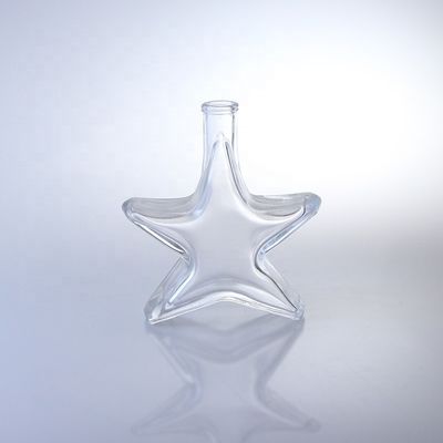 Special Shaped Whisky Vodka and Brandy Glass Bottle with Cork Top Finish Made of Glass