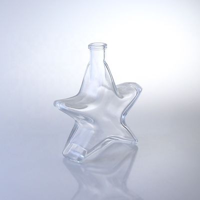 Special Shaped Whisky Vodka and Brandy Glass Bottle with Cork Top Finish Made of Glass