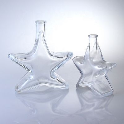 Special Shaped Whisky Vodka and Brandy Glass Bottle with Cork Top Finish Made of Glass