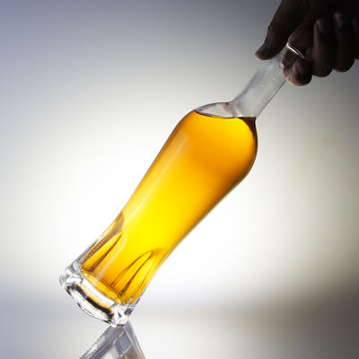 Custom 750ml Glass Bottle Weight Base Material Glass 500ml Glass Liquor Bottle For Whiskey