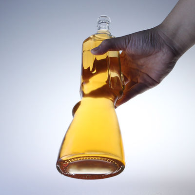 500ml Whisky Glass Bottle Gun Shape Open Mold 700ml Vodka Bottle for Beverage Industry