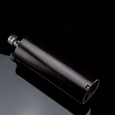 Glass Whiskey Vodka Bottle 700ml 750ml Black Customized Glass Bottle Distributor