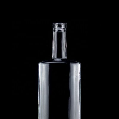 1750ml 1000ml Glass Bottles for Liquor Customized Round Vodka Bottle Versatile Usage
