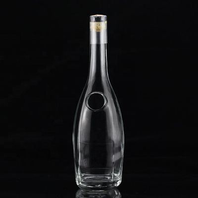Elegant Japanese Sake Alcohol Bottle 500ml Distinctive Glass with Sealing Type Cork
