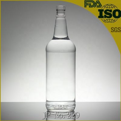 1 Liter Glass Bottle With Rubber Stopper For Liquor With Screen Printing