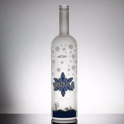 Clear or Customized Bottle Color Personalized Vodka Glass Bottle for Bulk Orders
