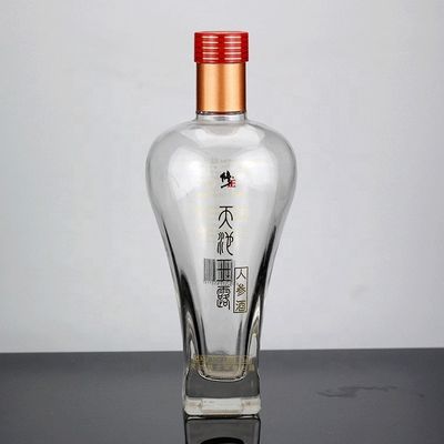 Glass Sealing Type CROWN CAP 500ml 750ml Ginseng Liquor Bottle From Medicated Liquor
