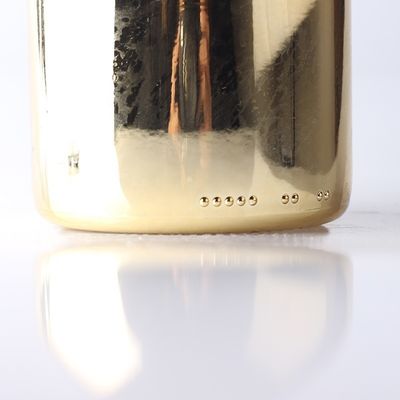 Custom Gold Champagne Glass Bottles With Plastic Cap for Made of Glass Body Material