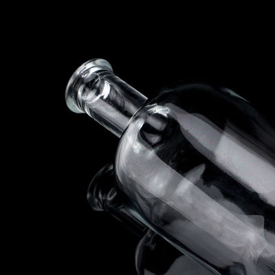 Glass Bottle For Liquor 750ml Capacity Acid Etch Surface Glass Material