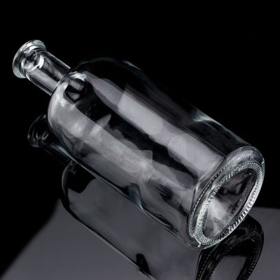 Glass Bottle For Liquor 750ml Capacity Acid Etch Surface Glass Material