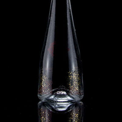 Cone Shape Screen Printing Vodka Whisky Liquor Glass Bottle 750ml with Super Flint Glass